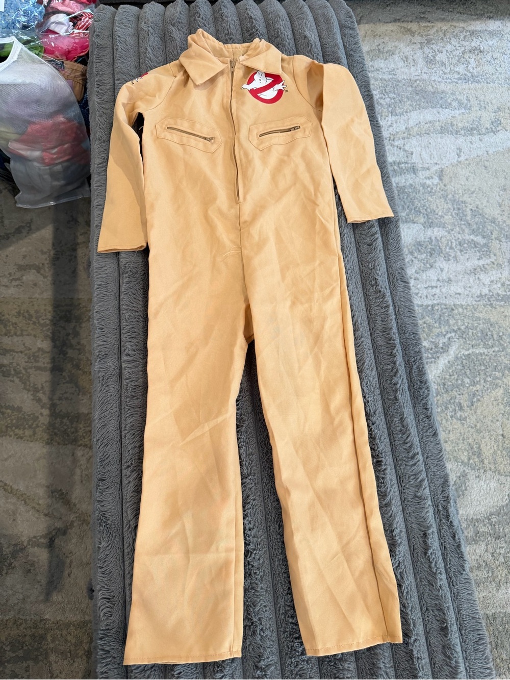 Ghostbusters Kids Costume Jumpsuit with Logo - Tan